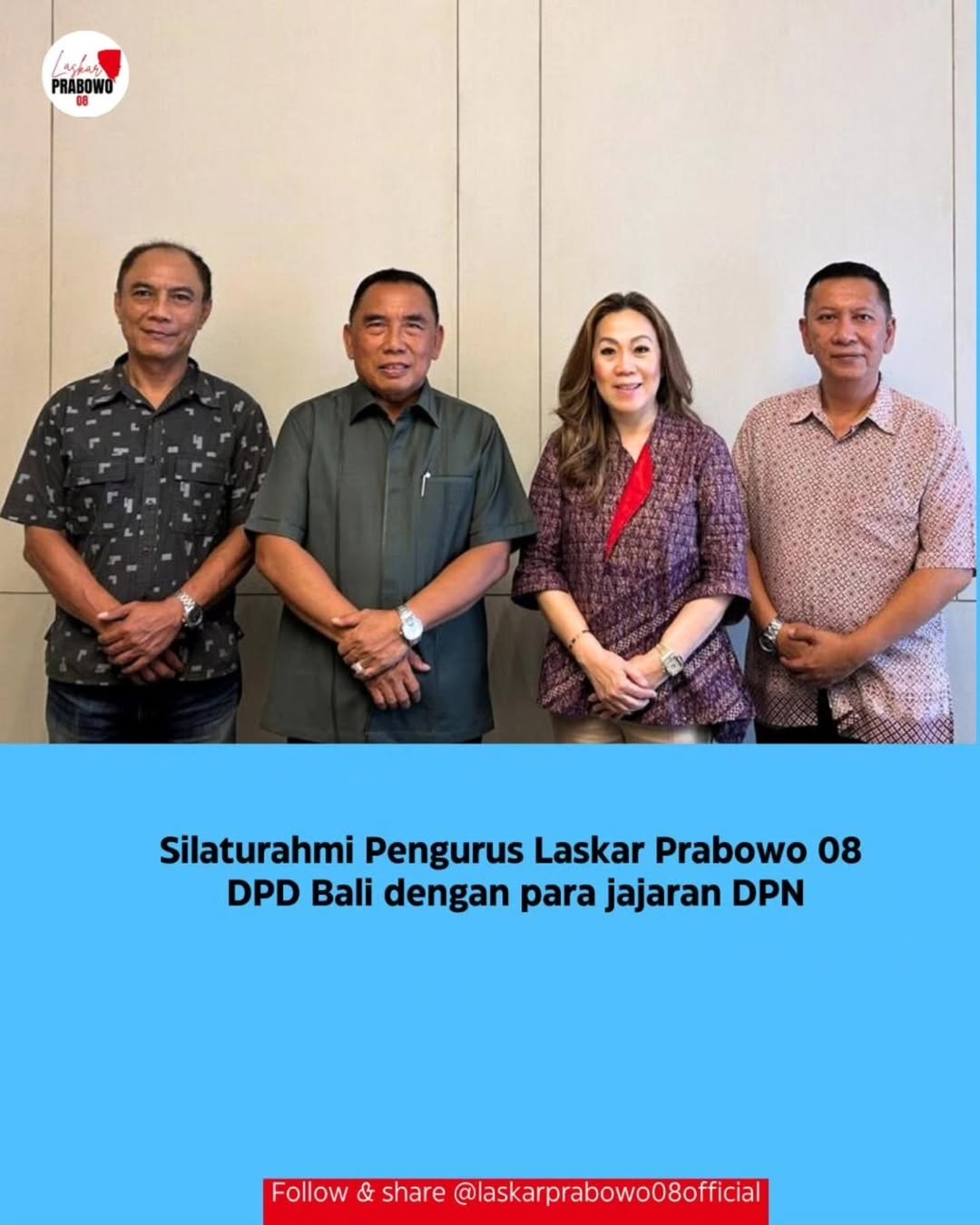 Jakarta, 03 Febuari 2025Silaturahmi Para pengurus Laskar Pranbowo 08-DPD Bali dengan jajaran D (1) Jakarta, 03 Febuari 2025Silaturahmi Para pengurus Laskar Pranbowo 08-DPD Bali dengan jajaran D (1)